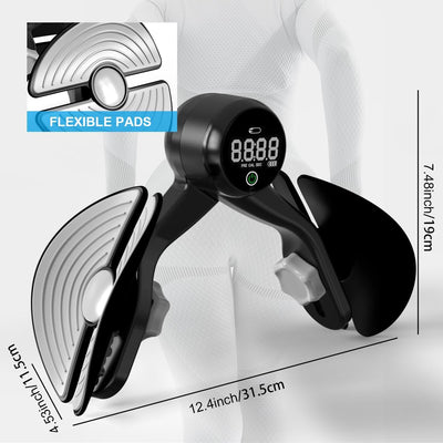 Rechargeable Thigh Master & Kegel Exerciser – Adjustable Resistance & Smart Counter for Full-Body Toning
